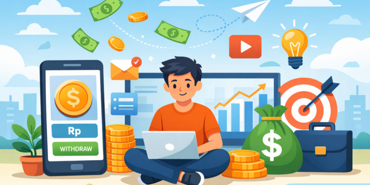 aplikasi penghasil uang kerja online